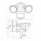 Westgate SL-20W-30K-WH-P2 x 10W LAMPS, 1300LM, 3000K WW, BRONZE HOUSING, W/ 100 Degree BEAM SL-20W-30K-WH-P - alternate 3